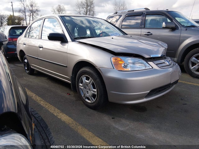 2001 Honda Civic Dx მანქანა იყიდება აუქციონზე, vin: 2HGES16311H924243, აუქციონის ნომერი: 40060702
