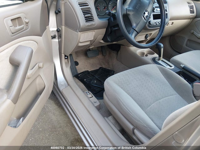 2001 Honda Civic Dx მანქანა იყიდება აუქციონზე, vin: 2HGES16311H924243, აუქციონის ნომერი: 40060702