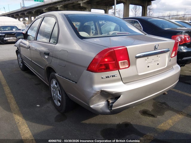2001 Honda Civic Dx მანქანა იყიდება აუქციონზე, vin: 2HGES16311H924243, აუქციონის ნომერი: 40060702