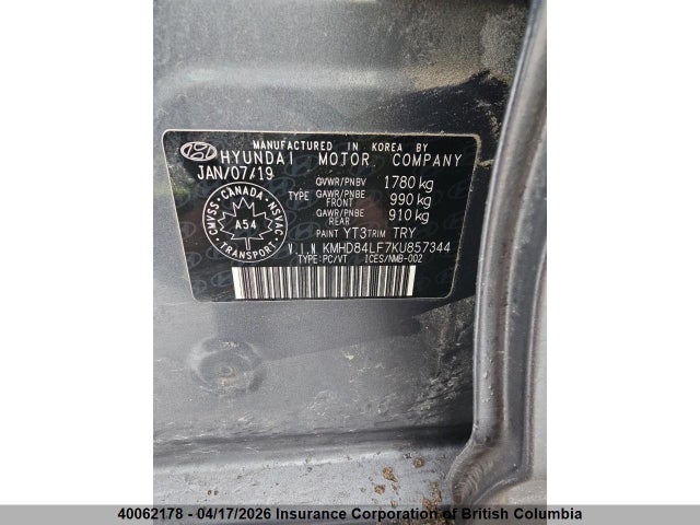 KMHD84LF7KU857344 Hyundai Elantra Sel/value/limited