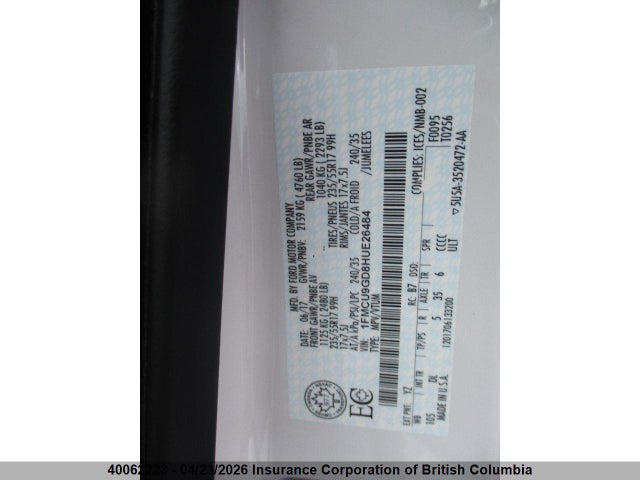 1FMCU9GD8HUE26484 Ford ESCAPE SE