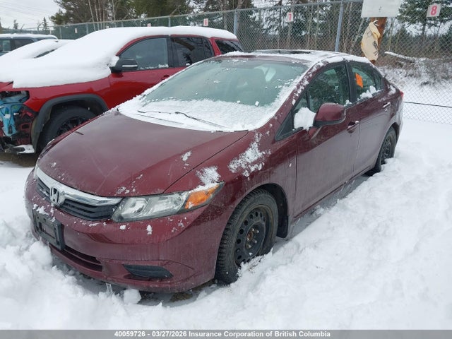 Продаж на аукціоні авто 2012 Honda Civic Lx, vin: 2HGFB2F51CH021136, номер лоту: 40059726