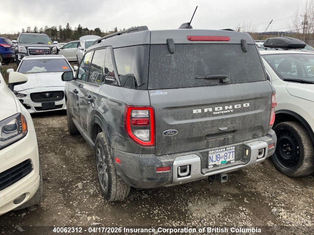 Продажа на аукционе авто 2025 Ford Bronco Sport Big Bend, vin: 3FMCR9BN0SRF63600, номер лота: 40062312