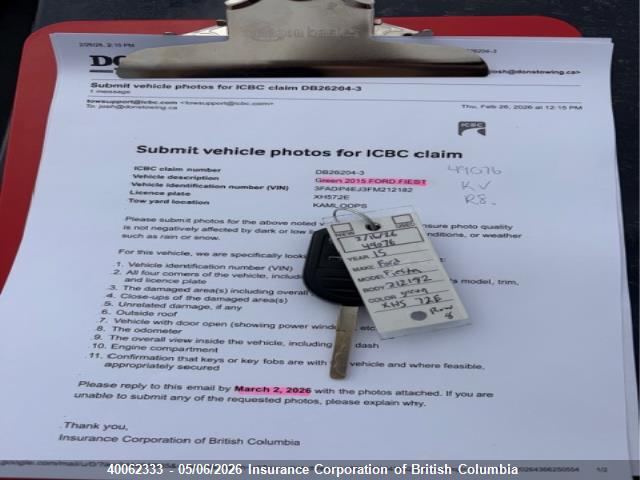 Ford FIESTA SE 2015 3FADP4EJ3FM212182 Image 11