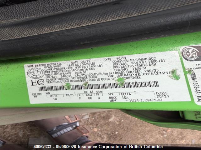 Ford FIESTA SE 2015 3FADP4EJ3FM212182 Image 13