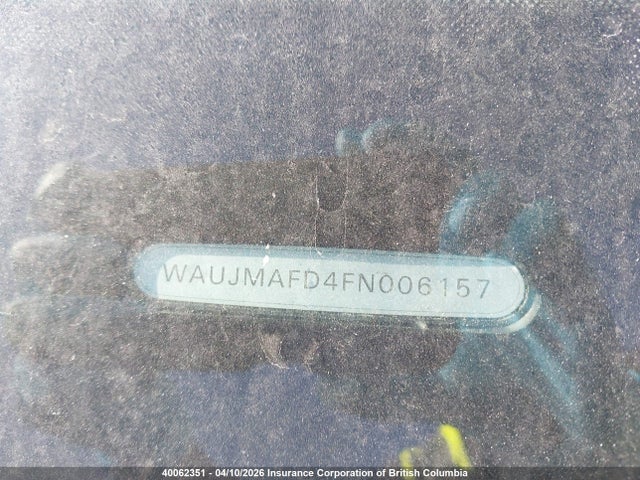Aukcja sprzedaży 2015 Audi A8, vin: WAUJMAFD4FN006157, numer aukcji: 40062351