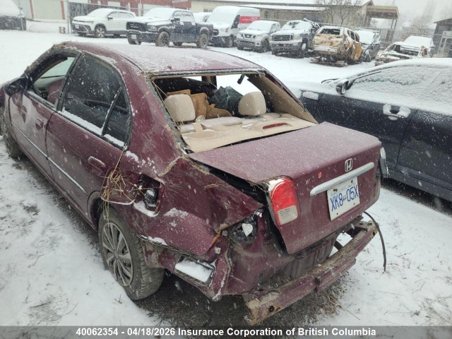 Продаж на аукціоні авто 2003 Honda Civic, vin: 2HGES164X3H900051, номер лоту: 40062354