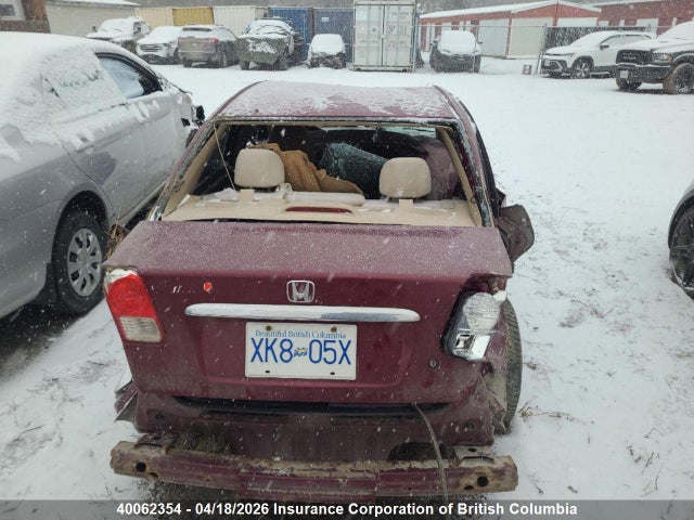 Продаж на аукціоні авто 2003 Honda Civic, vin: 2HGES164X3H900051, номер лоту: 40062354