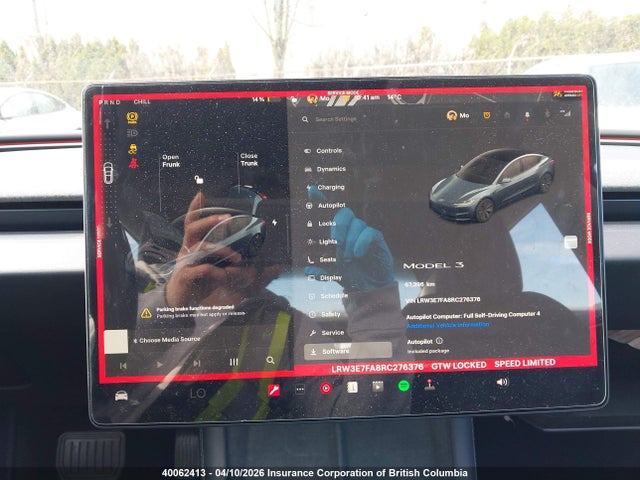 LRW3E7FA8RC276376 Tesla Model 3 Rwd