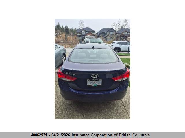 40062531 :رقم المزاد ، 5NPDH4AE1DH187656 vin ، 2013 Hyundai Elantra Gls/limited مزاد بيع