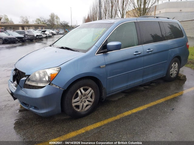 Продаж на аукціоні авто 2006 Honda Odyssey Exl, vin: 5FNRL38756B500246, номер лоту: 40062641