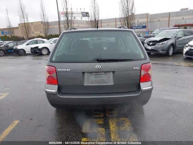 40062696 :رقم المزاد ، WVWCE63B65E170856 vin ، 2005 Volkswagen Passat Gls Tdi مزاد بيع