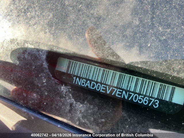 1N6AD0EV7EN705673 Nissan Frontier S/sv/sl/pro-4x