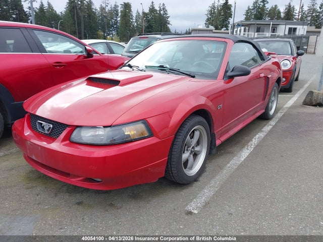 2002 Ford Mustang Gt მანქანა იყიდება აუქციონზე, vin: 1FAFP45X22F231863, აუქციონის ნომერი: 40054100