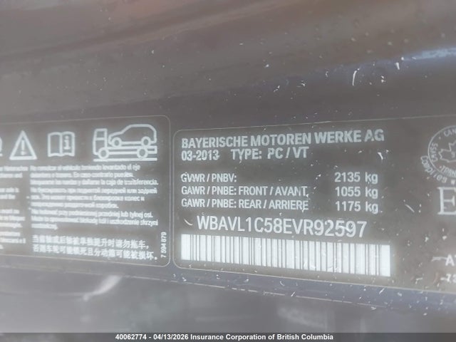 WBAVL1C58EVR92597 BMW X1