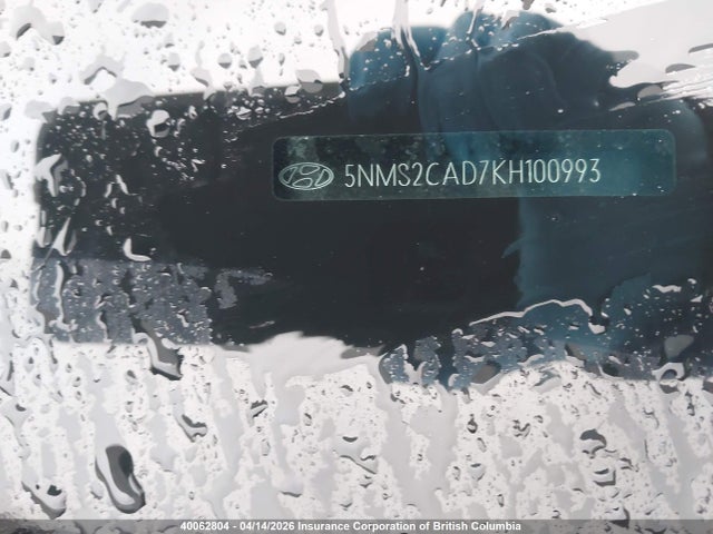 Aukcja sprzedaży 2019 Hyundai Santa Fe Se, vin: 5NMS2CAD7KH100993, numer aukcji: 40062804