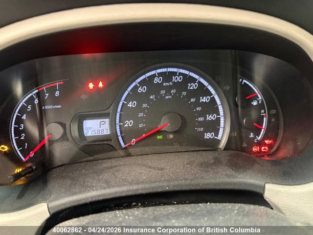 40062862 :رقم المزاد ، 5TDZK3DC0CS207190 vin ، 2012 Toyota Sienna V6 7 Passenger مزاد بيع