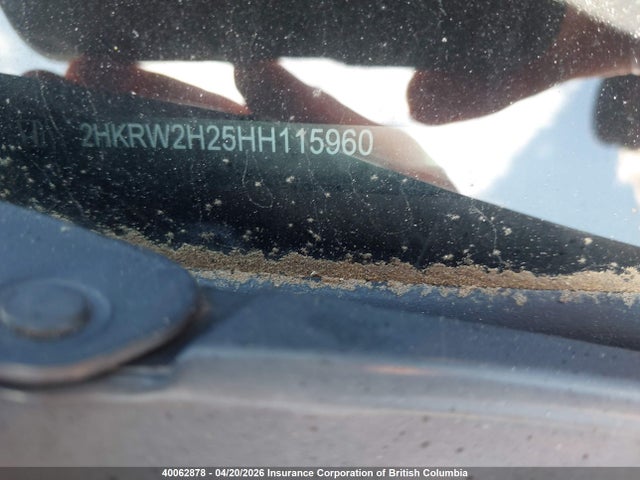 40062878 :رقم المزاد ، 2HKRW2H25HH115960 vin ، 2017 Honda Cr-v مزاد بيع