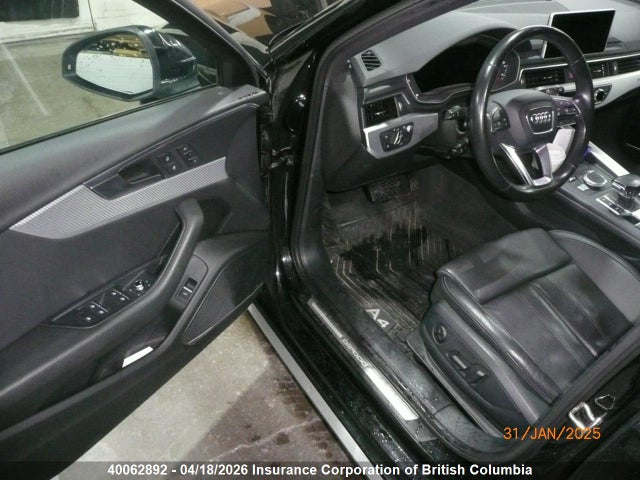 Aukcja sprzedaży 2017 Audi A4, vin: WA19NAF44HA045449, numer aukcji: 40062892