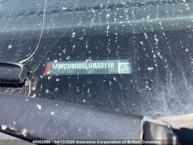 1FMCU9G65LUB33118 Ford ESCAPE SE