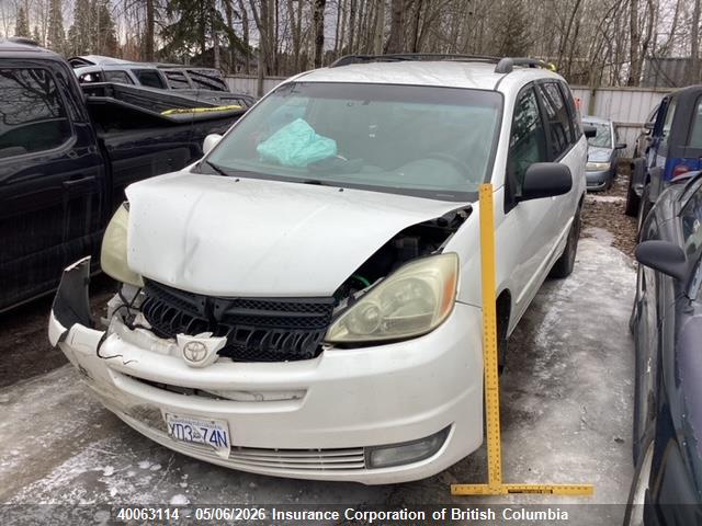 40063114 :رقم المزاد ، 5TDZA23C14S012196 vin ، 2004 Toyota Sienna Ce/le مزاد بيع