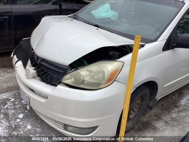 40063114 :رقم المزاد ، 5TDZA23C14S012196 vin ، 2004 Toyota Sienna Ce/le مزاد بيع