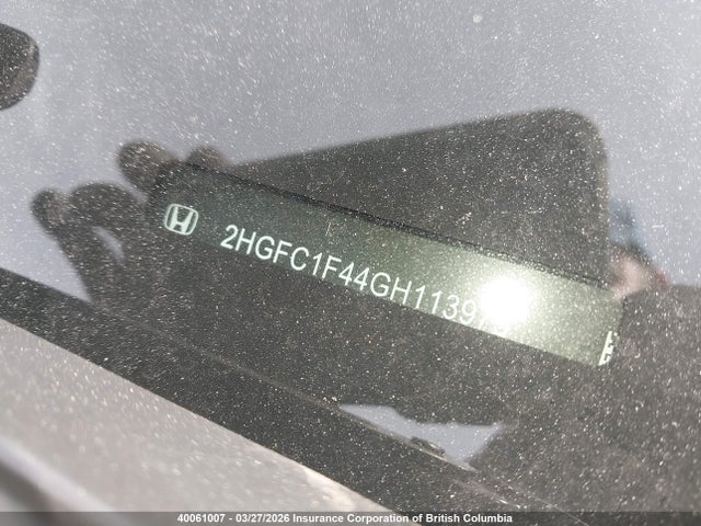 Продаж на аукціоні авто 2016 Honda Civic Ex, vin: 2HGFC1F44GH113975, номер лоту: 40061007