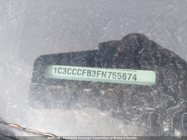 40063140 :رقم المزاد ، 1C3CCCFB3FN755674 vin ، 2015 Chrysler 200 مزاد بيع