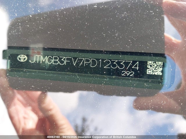 2023 Toyota Rav4 მანქანა იყიდება აუქციონზე, vin: JTMGB3FV7PD123374, აუქციონის ნომერი: 40063168