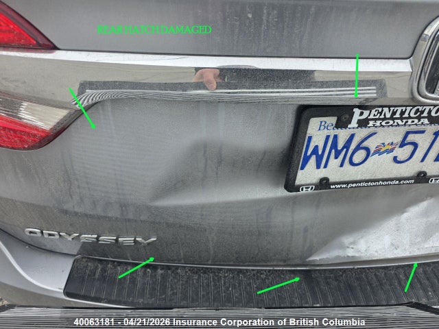 5FNRL6H82KB510818 Honda Odyssey Touring