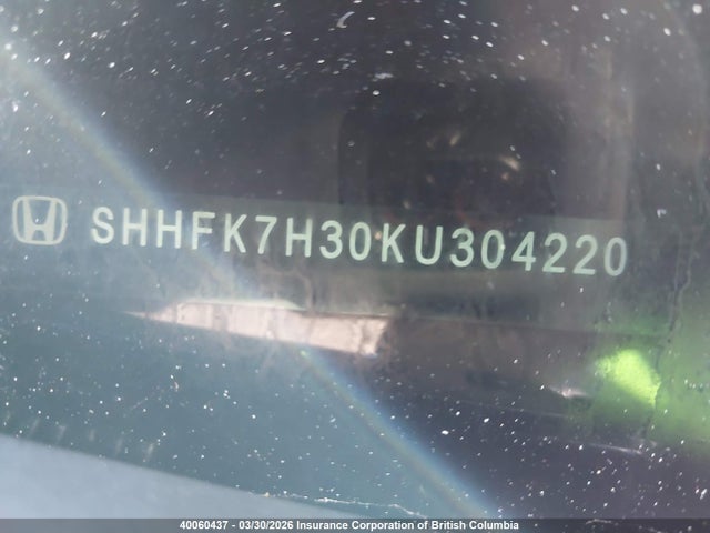 SHHFK7H30KU304220 Honda Civic Lx