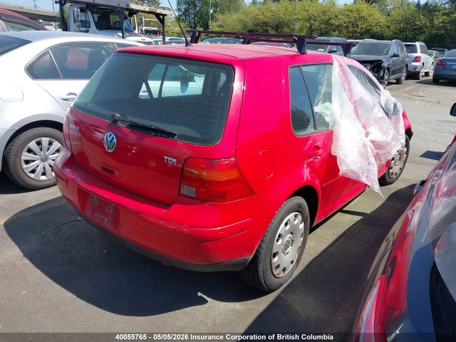 2005 Volkswagen Golf Gls Tdi მანქანა იყიდება აუქციონზე, vin: 9BWGR61J254026555, აუქციონის ნომერი: 40055765