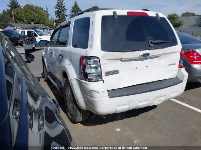 2008 Ford Escape Xlt მანქანა იყიდება აუქციონზე, vin: 1FMCU931X8KE52642, აუქციონის ნომერი: 40061958
