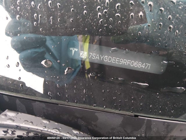 Продажа на аукционе авто 2024 Tesla Model Y, vin: 7SAYGDEE9RF068471, номер лота: 40058120