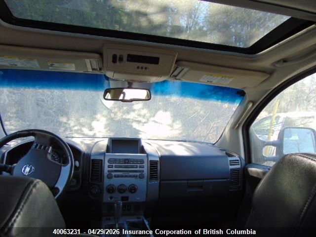 2007 Nissan Titan მანქანა იყიდება აუქციონზე, vin: 1N6AA07B27N214992, აუქციონის ნომერი: 40063231