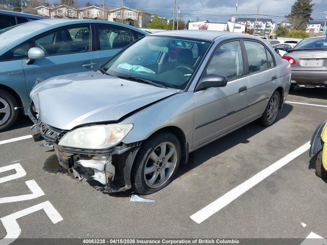 Продаж на аукціоні авто 2005 Honda Civic, vin: 2HGES16335H035398, номер лоту: 40063238