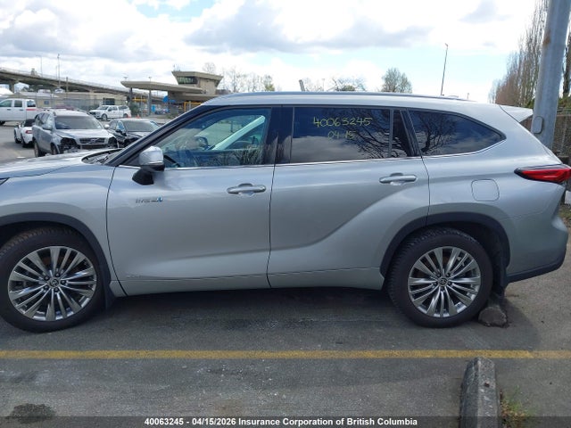 2021 Toyota Highlander Hybrid Platinum მანქანა იყიდება აუქციონზე, vin: 5TDEBRCH6MS029818, აუქციონის ნომერი: 40063245
