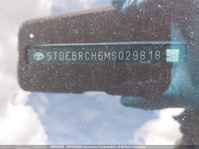 2021 Toyota Highlander Hybrid Platinum მანქანა იყიდება აუქციონზე, vin: 5TDEBRCH6MS029818, აუქციონის ნომერი: 40063245