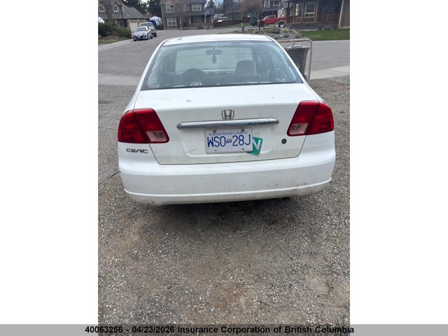 Aukcja sprzedaży 2001 Honda Civic, vin: 2HGES16331H911753, numer aukcji: 40063256
