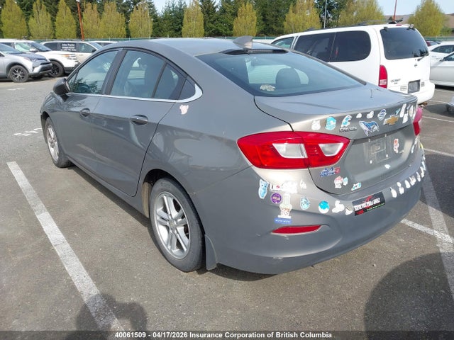 2017 Chevrolet Cruze Lt მანქანა იყიდება აუქციონზე, vin: 3G1BE5SM4HS561886, აუქციონის ნომერი: 40061509