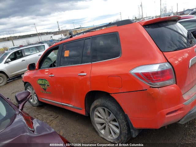 2012 Toyota Highlander Hybrid Hybrid მანქანა იყიდება აუქციონზე, vin: JTEBC3EHXC2007509, აუქციონის ნომერი: 40058446