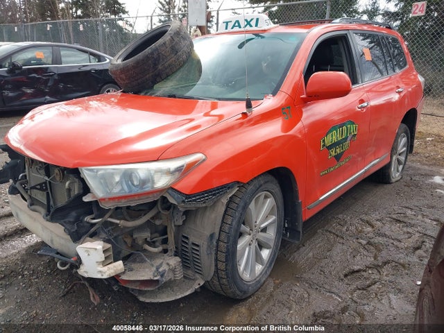 2012 Toyota Highlander Hybrid Hybrid მანქანა იყიდება აუქციონზე, vin: JTEBC3EHXC2007509, აუქციონის ნომერი: 40058446