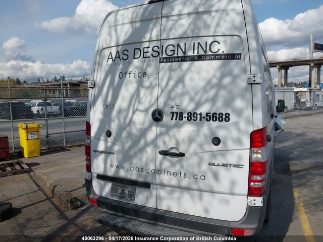 Продаж на аукціоні авто 2015 Mercedes-benz Sprinter 2500, vin: WD3BE8DC6F5997864, номер лоту: 40063296