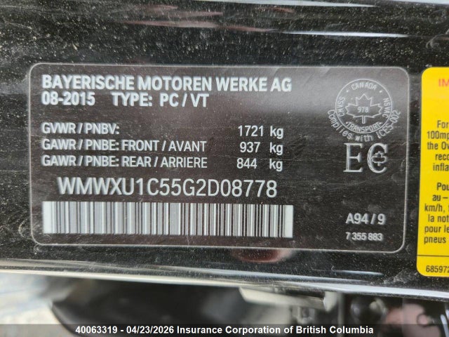 Mini Cooper 2016 WMWXU1C55G2D08778 Image 5