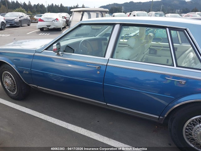 1985 Cadillac Seville მანქანა იყიდება აუქციონზე, vin: 1G6KS6986FE833847, აუქციონის ნომერი: 40063383