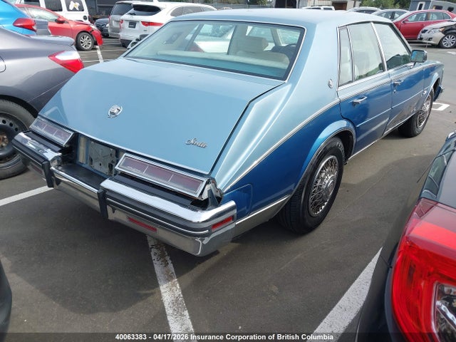 1985 Cadillac Seville მანქანა იყიდება აუქციონზე, vin: 1G6KS6986FE833847, აუქციონის ნომერი: 40063383