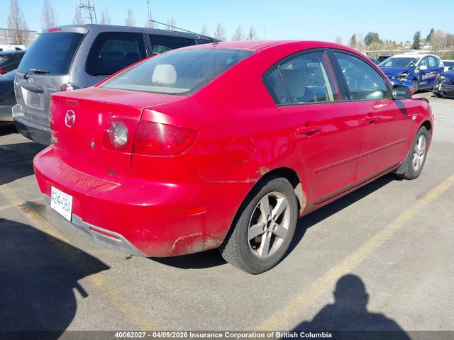 40062027 :رقم المزاد ، JM1BK12F141115832 vin ، 2004 Mazda 3 I مزاد بيع