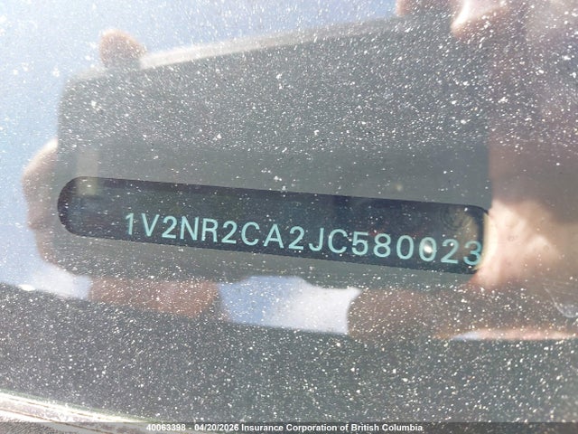 40063398 :رقم المزاد ، 1V2NR2CA2JC580023 vin ، 2018 Volkswagen Atlas مزاد بيع