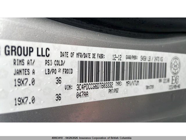 Продаж на аукціоні авто 2013 Dodge Journey Sxt, vin: 3C4PDCCG6DT603332, номер лоту: 40063410