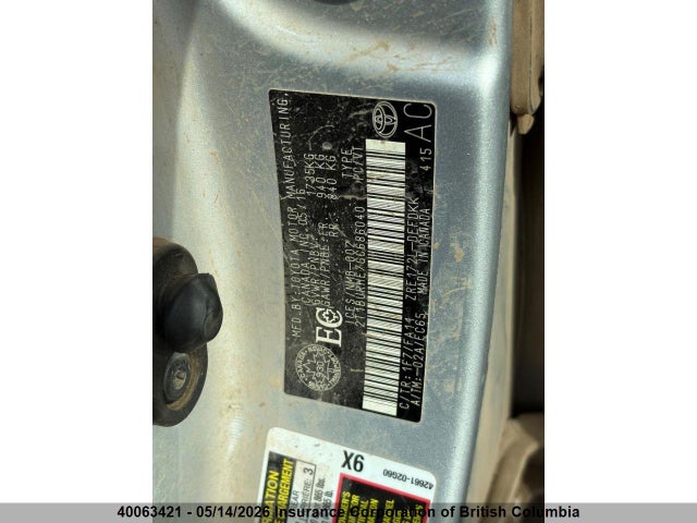2T1BURHE7GC686040 Toyota Corolla L/le/le Pls/prm/s/s Pls